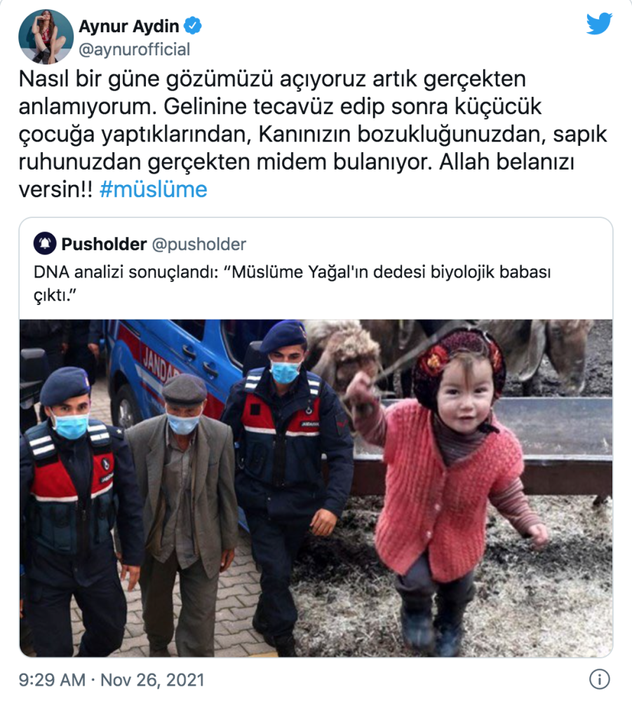 aynur aydin biyolojik babasi dedesi cikan muslume haberine isyan etti